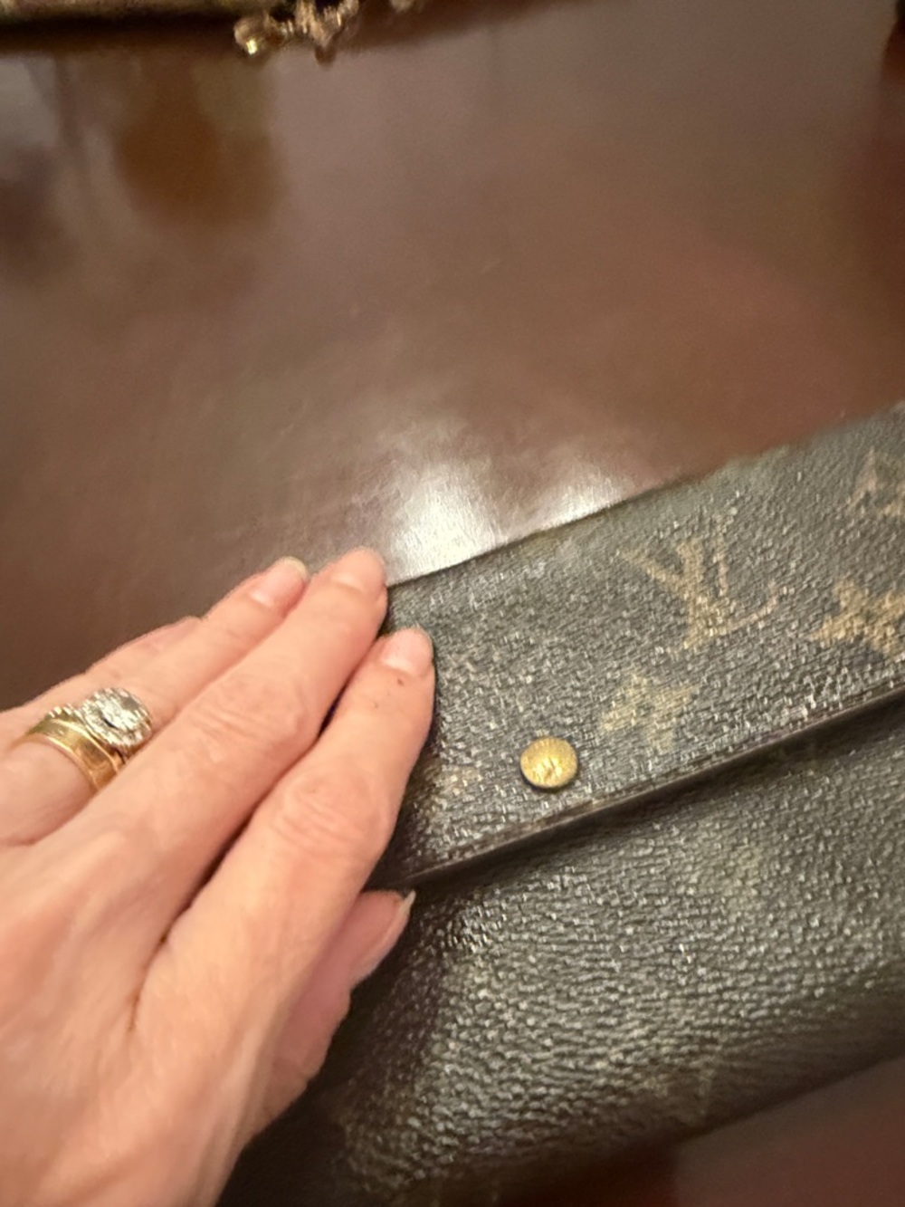 Louis Vuitton Monogram Canvas Long Wallet - Brown/Gold Accents - Picture 12 of 12